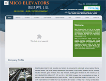 Tablet Screenshot of micoelevators.com